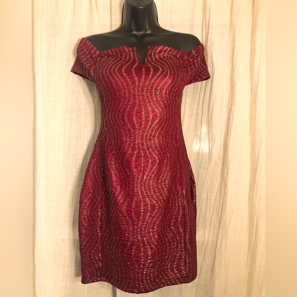 Red and Gold Dress !!